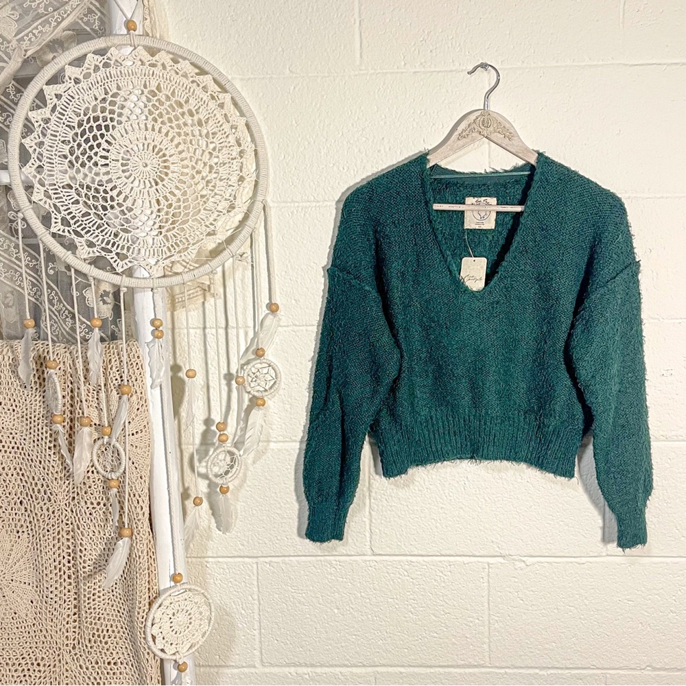 NWT Free People Theo V Neck Sweater